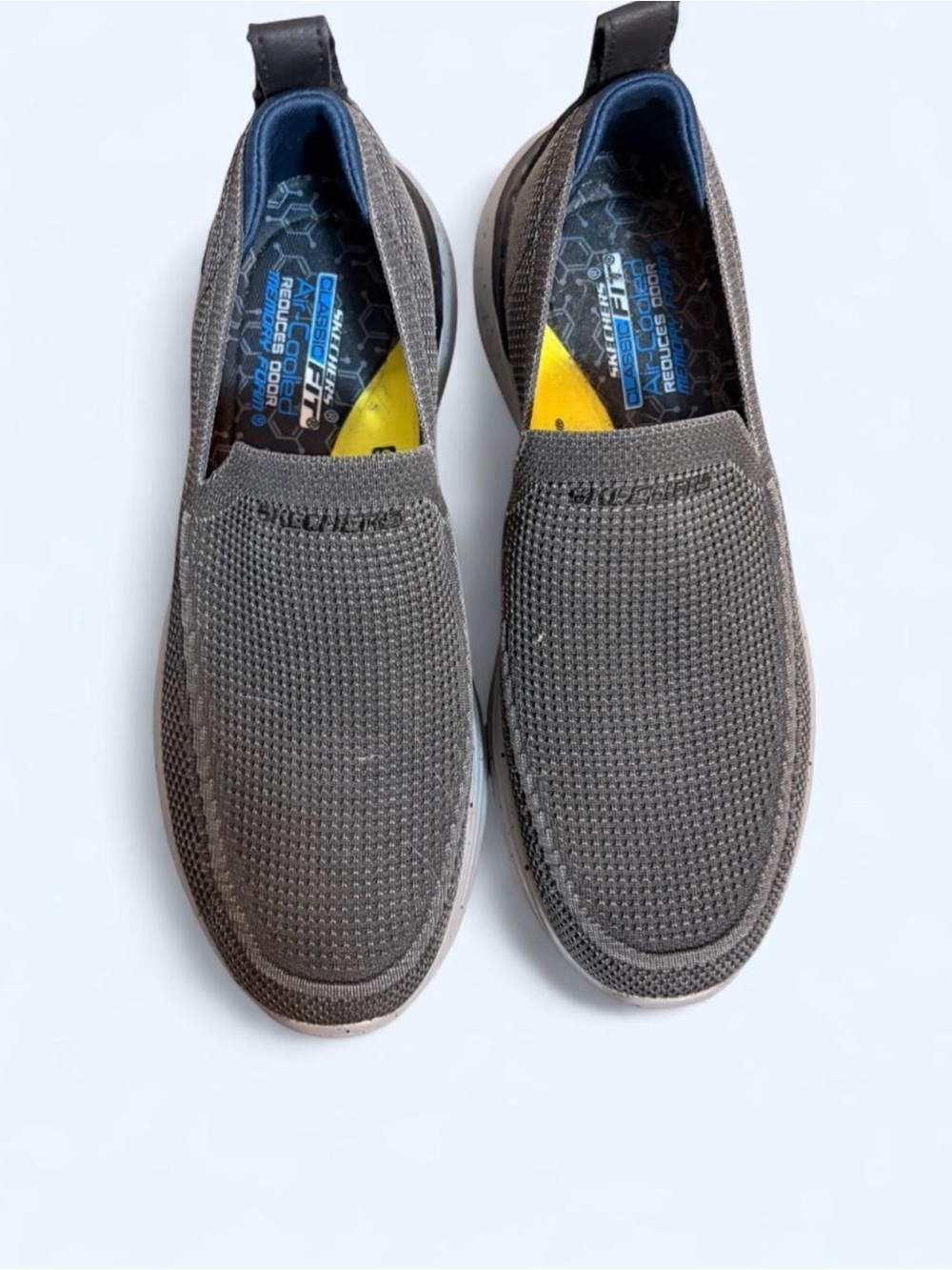 Men’s Grey SketcherSneaker Slip Ons